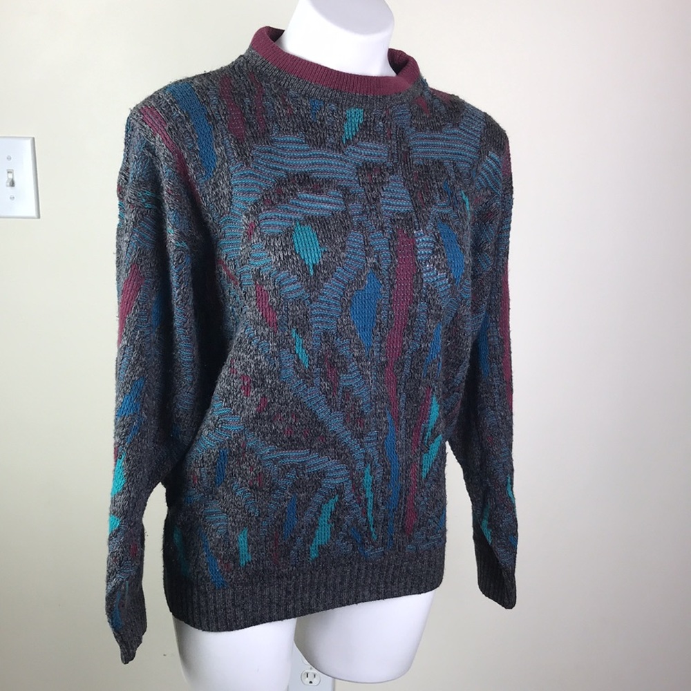 Vintage Gitano Sweater Abstract Knitted Design